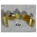 5 MINI PERFUMES INCLUDING YSL OPIUM, AND