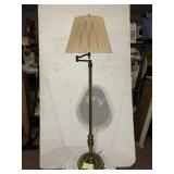 50" H SWING ARM BRASS LAMP