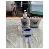 BATHROOM SET, SOAP, ETC.