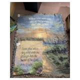 2 TAPESTRY THROW BLANKETS WITH TAGS, SPIRITUAL