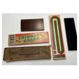 VINTAGE CRIBBAGE BOARDS