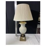 LAMP BRASS BASE, CERAMIC MIDDLE