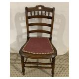 VICTORIAN CHAIR UPHL. SEAT W/ TACK ACCENT