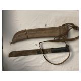 COLLINS AND COMPANY HARTFORD MACHETE W/ SHEATH