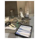 RICE SPOONS, LLADRO DAMAGE MISSING ROD, JAR, CAN