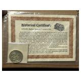 AUTHENTIC REPLICA SPANISH TREASURE COIN