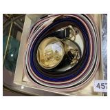BELTS OF ALL COLORS W/ ASSORTED BUCKELS