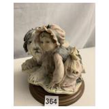 FLORENCE 1982 GIRL W/ SHEEP DOG FIGURINE