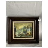 14X16 ORIGINAL OIL ON CANVAS IN CARVED WOOD FRAME