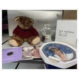 LADY DIANA PLATE & COIN, BEAR, SNOW GLOBE