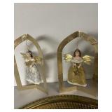 TRAY AND ANGEL ORNAMENTS