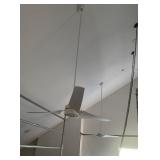 2 PADDLE FANS SEE PHOTO OF THEM PRIOR TO REMOVAL