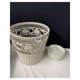 SAUCERS VILLEROY & BOCH, WASTE BASKET