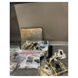 ASSORTED BUTTONS IN TIN