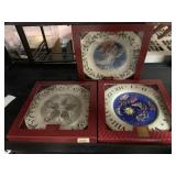 3 LENOX PLATES IN BOXES