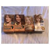 4 BOXES OF HAIR COLOR
