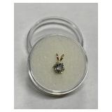 AQUAMARINE IN 14K GOLD SETTING