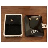 CATS MOTIF TRINKET MUSIC BOX