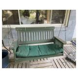 PORCH SWING 48" PAINTED GREEN