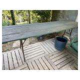 FOLDING TABLE METAL LEGS 8