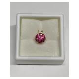 PINK TOPAZ 2.5CT IN 14K GOLD SETTING
