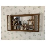 MIRRORED BACK DISPLAY SHELF