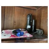 CANNON, FLASHLIGHTS, CLOCK RADIO, ETC.