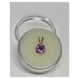 AMETHYST IN STERLING SILVER SETTING
