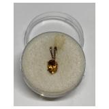 MADIERA CITRINE .40CT IN STERLING SILVER SETTING