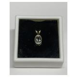 WHITE TOPAZ 0.75CT IN 14K GOLD SETTING