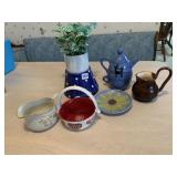 CORDELLA CREAMER, TEAPOT UNMARKED, ETC.