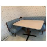 KITCHEN TABLE WITH CORNER BENCH SEAT, BENCH IS