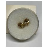 YELLOW ZIRCON 1.50CTW EARRINGS GOLD FILLED