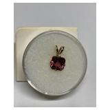 RUBELITE TOURMALINE 1.10CT IN 14K GOLD SETTING