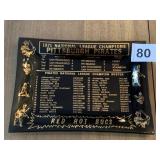1971 NATIONAL LEAGUES PIRATES PLATE