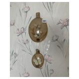 BUTTERFLIES IN CONVEX GLASS FRAMES