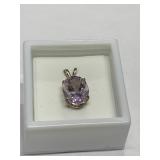 MORGANITE 4.45CT IN STERLING SILVER SETTING
