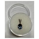 LONDON BLUE TOPAZ IN STERLING SILVER SETTING