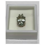 PRAZIOLITE 5.57CT IN STERLING SILVER