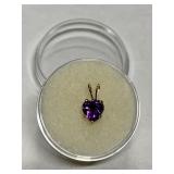 AMETHYST IN GOLD FILLED SETTING