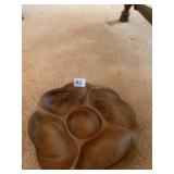 PACIFIC MERCHANT WOOD DIVIDED DISH