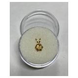 CITRINE 0.46CT IN 14K GOLD SETTING