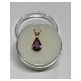 AMETHYST .83CT IN 14K GOLD SETTING