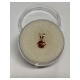 SPESSARTITE GARNET .70CT IN 14K GOLD SETTING