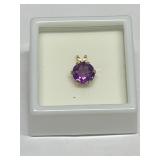 AMETHYST 1`.81CT IN 14K GOLD SETTING