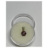 PEACH TOPAZ IN STERLING SILVER SETTING