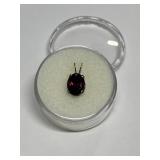 RHODOLITE GARNET IN STERLING SILVER SETTING