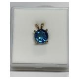 LONDON BLUE TOPAZ 2.41CT PENDANT IN 14K GOLD