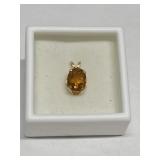 MADEIRA CITRINE 1.54CT IN 14K GOLD SETTING