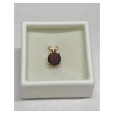 GARNET IN 14K GOLD SETTING